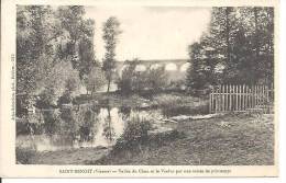 SAINT BENOIT. VALLEE DU CLAIN ET LE VIADUC PAR UNE SOIREE DE PRINTEMPS. - Saint Benoît