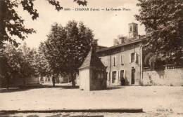 CPA - CHANAS (38)- La Grande Place - Chanas