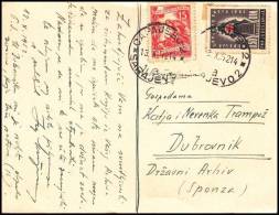 Yugoslavia 1952, Card Sarajevo To Dubrovnik - Lettres & Documents