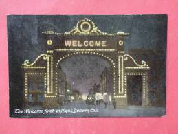 - Colorado > Denver  Welcome Arch At Night 1909 Cancel ------ref 896 - Denver