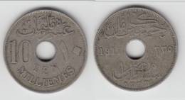 **** EGYPTE - EGYPT - 10 MILLIEMES AH1335-1917 HUSSEIN KAMIL **** EN ACHAT IMMEDIAT - Egypte