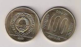 Yugoslavia 100 Dinara 1989.   KM#134 High Grade - Yugoslavia