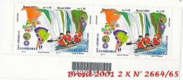 Timbres Neufs ***   Brésil 2001 Scoutisme  N° 2664 - 2665  2 X - Ongebruikt