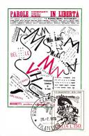 Carte-Maximum ITALIE  N° Yvert 1267 (MARINETTI - Lettre De L'artilleur) Obl Sp Ill 1976 - Maximumkaarten