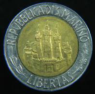 SAN MARINO 500 LIRE 1984 BIMETALLICA ALBERT EINSTEIN - San Marino