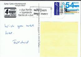 NL Niederlande 2001 Mi 1902 Karte: Vier-Tage-Marsch Nimwegen - Storia Postale