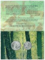 NUMISMATICA - FLORA E FAUNA DA SALVARE  DITTICO - EMISSIONE ANNO 1991 - L. 500 + 200 ARGENTO - CONFEZIONE ZECCA - Commémoratives