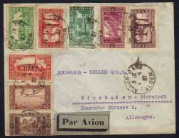 ALGERIE - ALGER  / 1937 LETTRE AVION POUR L ALLEMAGNE (ref 4462) - Lettres & Documents