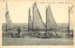 Themes Div- Sports - Ref E748-la Panne -belgique - Chars A Voile -de Panne -zeilwagens  -carte Bon Etat   - - Voile