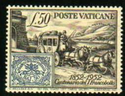 1952 - Vaticano 155 Diligenza   ++++++ - Diligences