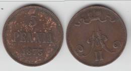 **** FINLANDE - FINLAND - 5 PENNIA 1873 ALEXANDER II **** EN ACHAT IMMEDIAT - Finnland