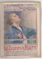 RA#17#02 IL ROMANZO MENSILE N.2-1910 D.Lesueur LA DONNA FORTE - Rider Haggard L'IDOLO D'ORO/Cop.Salvadori - Krimis