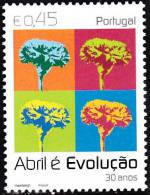 PORTUGAL - 2004,   25 De Abril - 30 Anos De Democracia.  € 0,45   ** MNH  MUNDIFIL  Nº 3111 - Nuevos