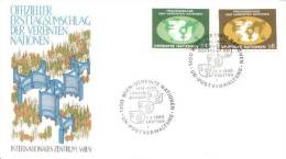 UN Wien - Mi-Nr 9/10 FDC (b101) - FDC