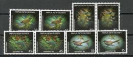 Oiseaux De Papouasie. Yv.# 520/3 . 8 T-p Neufs ** Se-tenant.  Cote 20.00 € - Collections, Lots & Séries