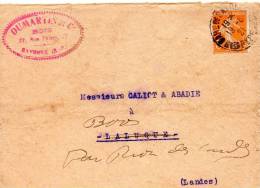 Bayonne 64 Dumartin Et Cie Lettre Du 19/6/1921 Pour Boos 40 - Andere & Zonder Classificatie