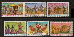 1976 St. Vincent , Kingston Carnival, Tourism  Mi. 433/38  MNH - Carnaval