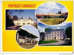 PONTAULT  COMBAULT -  4 Vues : Château De Candalle, La Ferme Dinneveth, Mairie, Nouvelle Gare - Pontault Combault