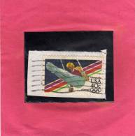 USA - STATI UNITI 1983 AIRMAIL OLYMPIC GAMES LOS ANGELES 1984 MEN´S GYMNASTICS AIR MAIL AEREA GIOCHI OLIMPICI USED - 3a. 1961-… Gebraucht