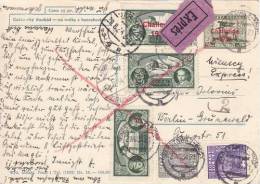 POLAND 1934 POSTCARD SENT FROM WARSZAWA TO BERLIN - Storia Postale