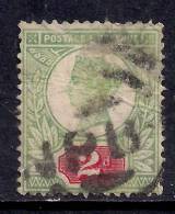 GB 1887 - 92 QV 2d Used Green/ Red Jubilee Stamp SG 200.( K739 ) - Oblitérés