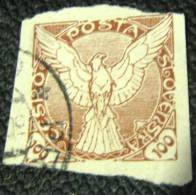 Czechoslovakia 1918 Newspaper Stamp 100h - Used - Dagbladzegels