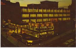 Seattle WA Washington, Public Library At Night, Main Downtown Library, C1950s/60s Vintage Postcard - Biblioteche