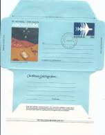 1983 Australian Christmas Aerogramme 1 Mint Unused With FDI Postmark 2 No 1983 Brisbane Fresh Looking - Aerograms