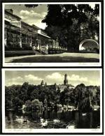 2 X  Bad Homburg V.d.H.  -  Schloss  -  Kurhaus Terrasse  -  Ansichtskarten Ca.1938    (1703) - Bad Homburg