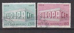 Y8554 - SAN MARINO Ss N°779/80 - SAINT-MARIN Yv N°732/33 - Oblitérés