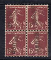 GF1042 - FRANCIA , Quartina Del 15 Cent Con Annullo Lineare A Tampone (REUSE??) - Zonder Classificatie