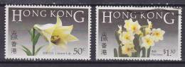 Hong Kong 1985 Mi. 469, 471     50 C & 1.30 $ Blumen Flowers MNG / O - Usados