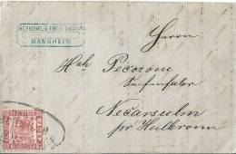 Lettre De MANNHEIM 1865 - Covers & Documents