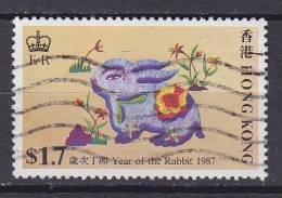 Hong Kong 1987 Mi. 501     1.70 $ Chinesisches Neujahr Chinese New Year Jahr Des Hasen Year Of Rabbit - Used Stamps