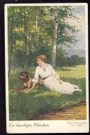 ILLUSTRATORS GIRL WITH DOG   ARTIST SIGNED :A.  MAILICK Nr.4263/5. OLD POSTCARD - Mailick, Alfred