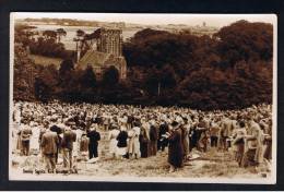 RB 929 -  Real Photo Postcard  - Sunday Service - Kirk Braddan - Isle Of Man - Insel Man