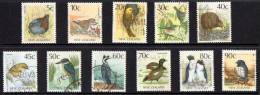 New Zealand 1988 Birds 11 Values Used - Gebraucht