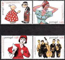 PORTUGAL - 2004,  Heróis Portugueses Da Banda Desenhada  (Série, 4 Valores)   ** MNH   MUNDIFIL  Nº 3166/9 - Unused Stamps