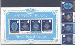 Great Britain Colony Ascension Coat Of Arms 1969 MNH ** - Ascension (Ile De L')