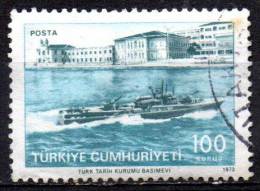 TURKEY 1973 Bicentenary Of Turkish Navy - 100k. - Motor Torpedo-boat "Simsek"  FU - Gebraucht