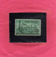 USA - STATI UNITI 1947 AIR MAIL NEW YORK VIEW AIRMAIL POSTA AEREA  VEDUTA USED - 2a. 1941-1960 Afgestempeld