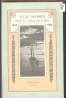 DISTRICT DE VEVEY /// CORSIER - VOEUX DE BONNE ANNEE DE HENRI HELD 1908 - ART NOUVEAU - TB - Corsier-sur-Vevey