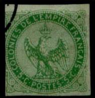 #39# COLONIES GENERALES N° 2a Oblitéré ("5" Sans Parenthèse) - Eagle And Crown