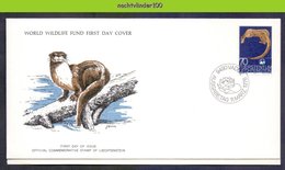 Mkt1003b WWF FAUNA ZOOGDIEREN RIVIEROTTER LUTRA MAMMALS LIECHTENSTEIN 1976 FDC - Game