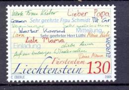 2008 Europa écriture D'une Lettre - Unused Stamps