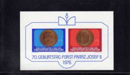 Liechtenstein (1976) - BF "François-Joseph II" Neuf** - Blocs & Feuillets