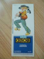 Marque Page Publicitaire Cigarette Celtique.illustré Par René Vinvcent Avec Joueur De Biniou - Bookmarks