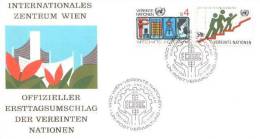 UN Wien - Mi-Nr 14/15 FDC (b111) - FDC