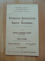 Programme Concert Spirituel Et Salut Solennel.Cathédrale Saint Sauveur.Aix En Provence. 10 Avril 1938. - Programs