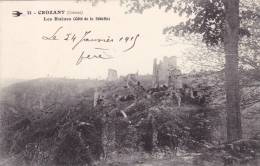 Delcampe - CROZANT 23, LES RUINES CÔTE DE LA SEDELLE - Crozant